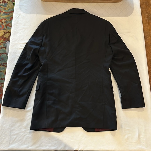 John W. Nordstrom men’s 100% Wool blazer suit jacket topcoat black size 36R EUC - Picture 6 of 6